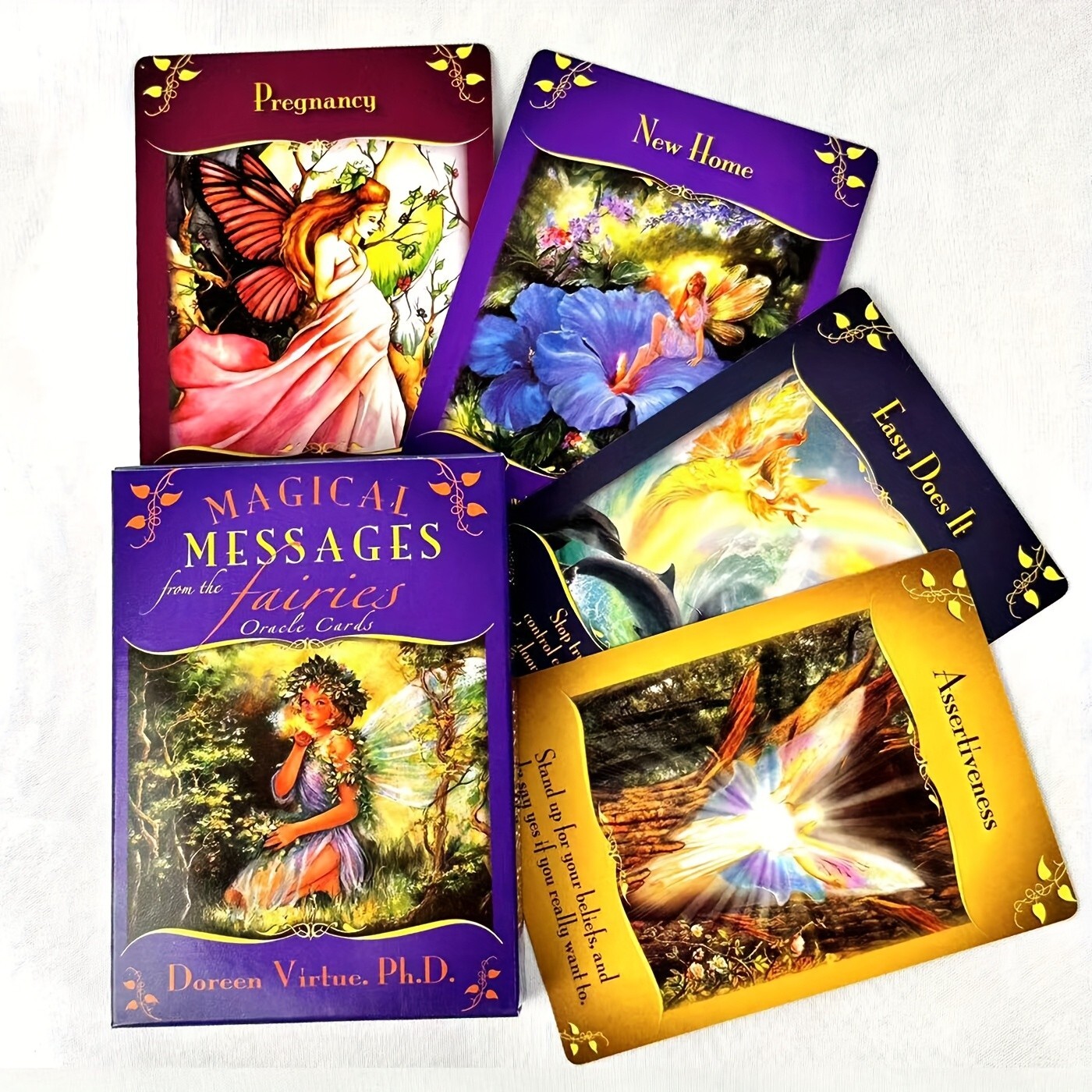 Tarot Deck Magical Messages Fairy Oracle Cards English Divination Collectibles