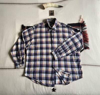 Orvis Flanellhemd 2XL Oversize Angeln Jagd Schießen Signature Check Baumwolle