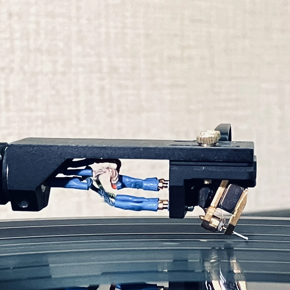 Bobina móvil MC cartucho súper elíptico diamante stylus madera maciza hecho a mano Foto 3 de 4