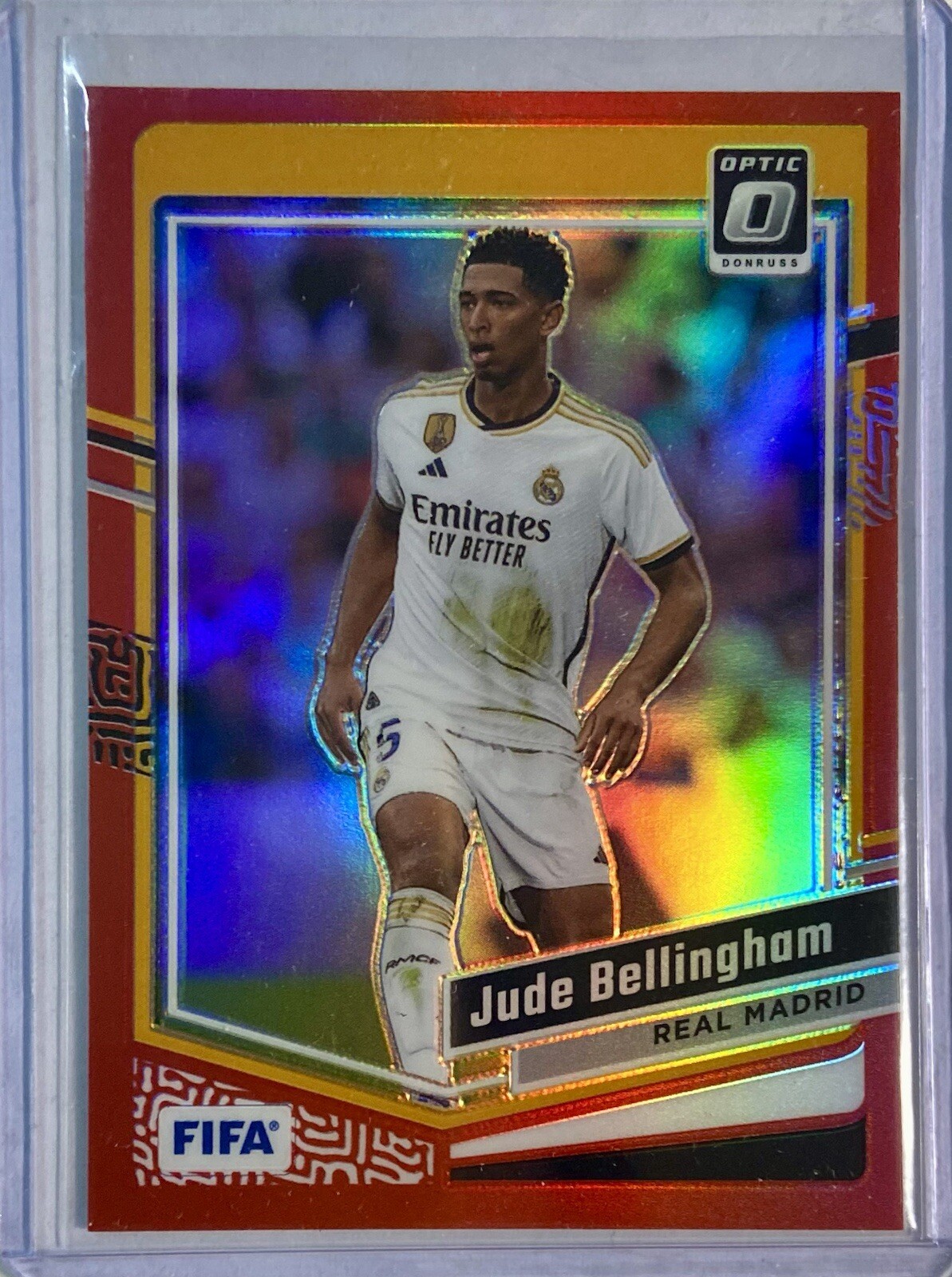2023-24 Donruss Optic Jude Bellingham #120 Red Holo Prizm /299 Real Madrid