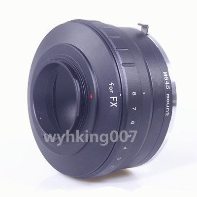 Adattatore Obiettivo M645-FX Per Mamiya 645 A Fotocamere Fujifilm X-Mount - Alluminio Aeronautico, Messa A Fuoco All'Infinito