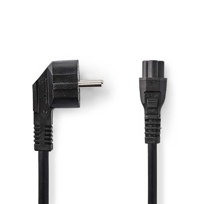 Kabel Stromkabel Netz- Kaltgerätekabel 2m Schutzkontaktstecker auf IEC-320-C5