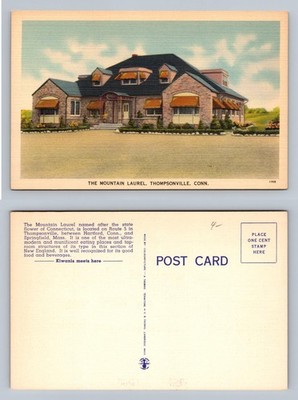 Thompsonville, CT-Connecticut, Mountain Laurel Inn View Vintage Postcard