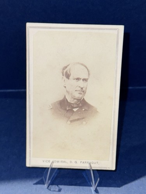 #ad Original CDV Image Of Union Naval Admiral David Farragut American Civil War $55.00