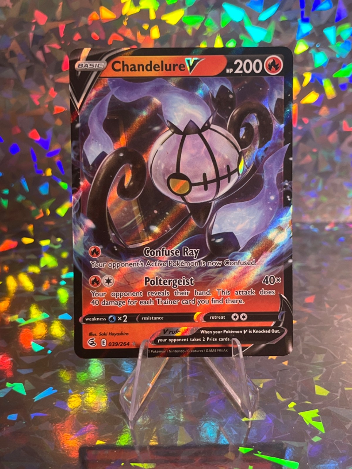 Pokemon CCG Chandelure V 039/264 LP