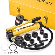 Yescom 1/2" to 2" Hydraulic Knockout Punch Set Electrical Conduit Hole Cutter