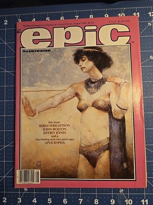 Epic Illustrated August 1984 Comic Book Magazine Marvel Sci-Fi
