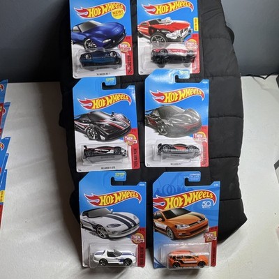 Hot Wheels Then and Now 2015 lot of 6 1:64  Mazda RX-7 Dodge Viper McLaren 