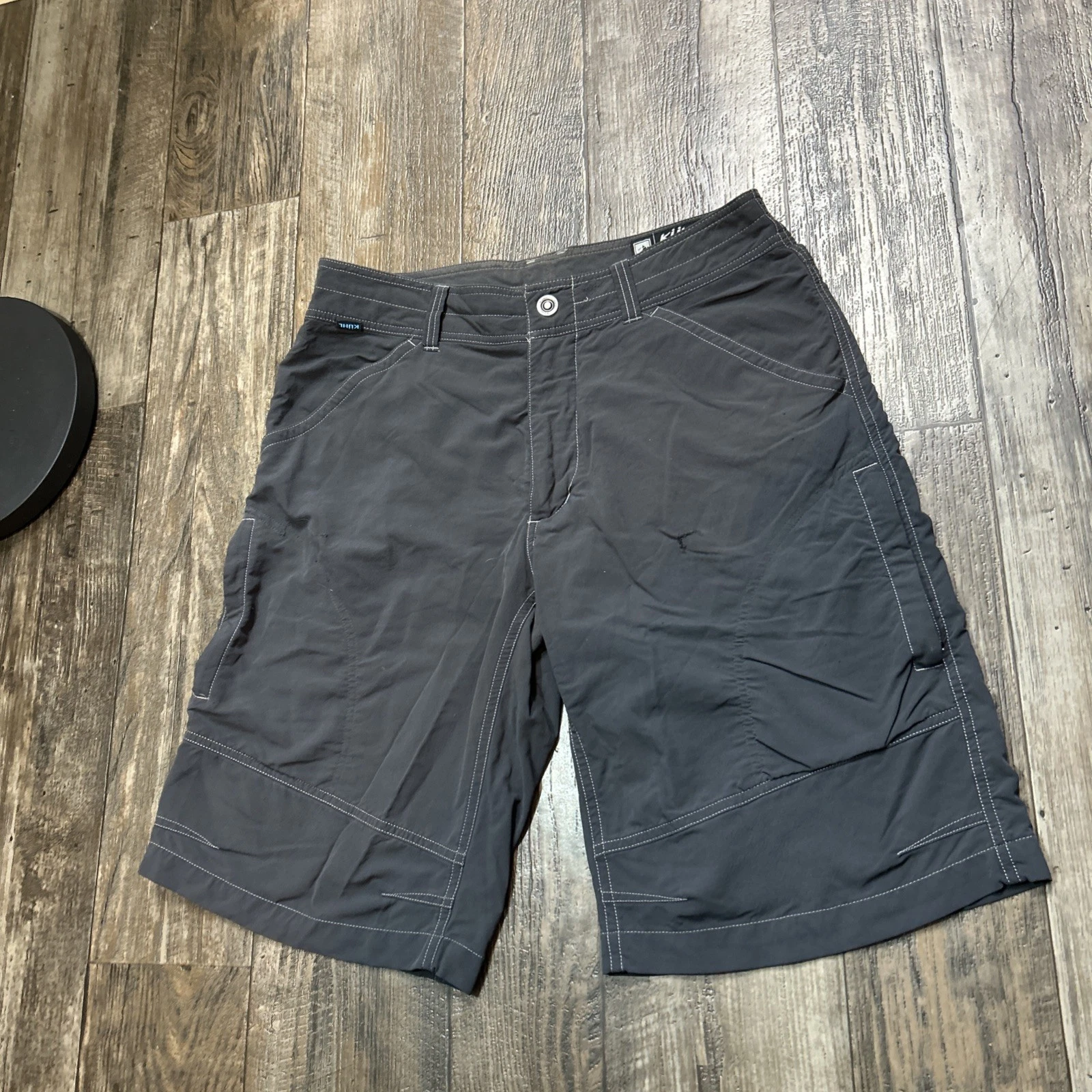 Kuhl Mens Sz 33 Silencr Kargo Shorts in Carbon Gray Style 5230 Hiking