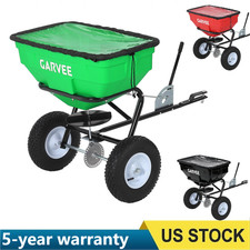 130lb Heavy Duty Tow Behind Broadcast Spreader Atv Garden Tractor Seed Spreading