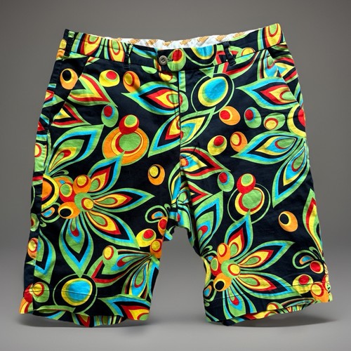 Loudmouth Men’s 34 Golf Shorts Multicolor Floral Chinos Sports