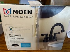 Moen Caldwell WS84440BRB Mediteranean Bronze Widespread Sink Faucet w/ Drain