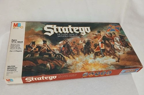 Stratego 1986 Milton Bradley MB Board Game Strategy 100% COMPLETE