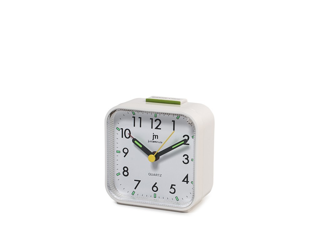 Quartz Analog Alarm Clock With Light, Snooze And Beep-Ring With Crescendo.