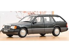 1990 MERCEDES-BENZ 300 DT-MODEL S124 BLUE BLACK 1/18 DIECAST CAR BY NOREV 183960