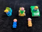 ~FISHER PRICE~ Vintage Toys Misc. Little People, Toilet, Car, Stroller