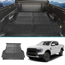 Truck Bed Floor Mat Tpe Rubber Liner Carpet For 2024 2025 Ford Ranger