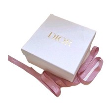 Dior White Gift Box 8.75x8.75x4"with Free Pink Ribbon