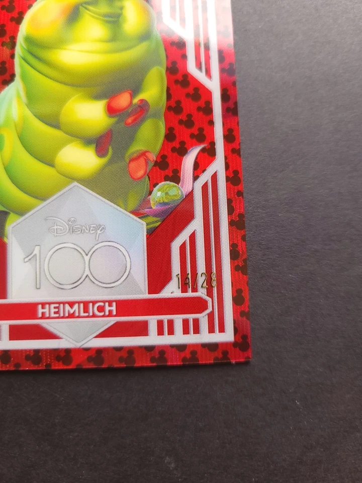 2023 Topps Chrome Disney Heimlich #73 Black Red Mickey Mouse Refractor /28 - Image 3 of 4