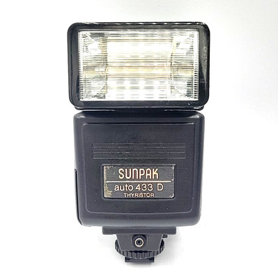 Sunpak Auto 433 D Thyristor Universal Shoe Mount Camera Flash