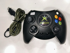 Original Xbox OEM "Duke" Black Controller with Breakaway Cable Cleaned & Tested!
