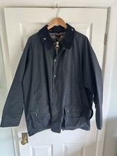 Barbour Beaufort Giacca Cera C52/132cm Made England Blu Navy Country Taglia XXL