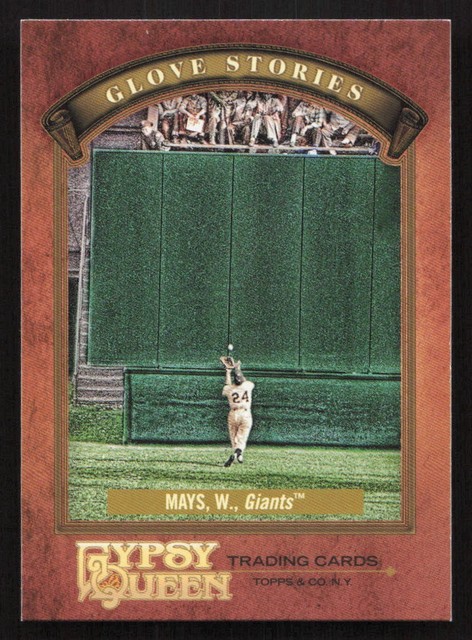 2012 Topps Gypsy Queen Willie Mays Glove Stories #GS-WM Card
