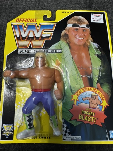 WWF Hasbro Owen Hart MOC 1993 Rocket Blast Vintage...