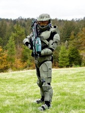 Casco portátil Halo Master Chief réplica de película artículo de cosplay 1:1