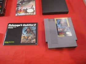 Nobunaga's Ambition II Nintendo NES COMPLETE w/ Box manual game WORKS! #T