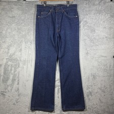 Vtg 70s 80s Levi's 517 Jeans Men 31x30 Bootcut Flare Orange Tab Denim Talon USA