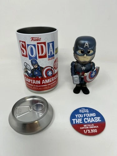 Funko Pop Soda EXCLUSIVE CAPTAIN AMERICA Avengers Endgame RARE CHASE 1 of 3300