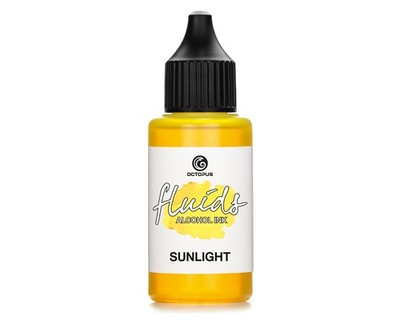 30ml Fluids  Alcohol Ink SUNLIGHT, Alkoholtinte für Fluid Art und Resin, gelb