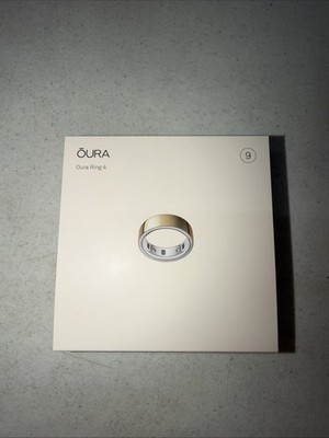 Oura Ring 4 - Smart Ring Activity Tracker - Size 9 - Gold - Authentic NEW Sealed