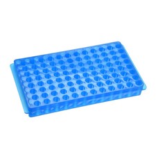 2 Pcs 2 Kind of Tube Rack Polypropylene 96-Well Blue for 0.5ml, 1.5ml, 2ml