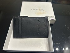 Portafoglio Calvin Klein Nero con Zip - NUOVO - Con Scatola