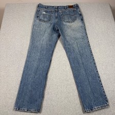 Lee Vintage 90s Regular Fit Mens Blue Denim Straight Leg Jeans 38x32 Medium Wash
