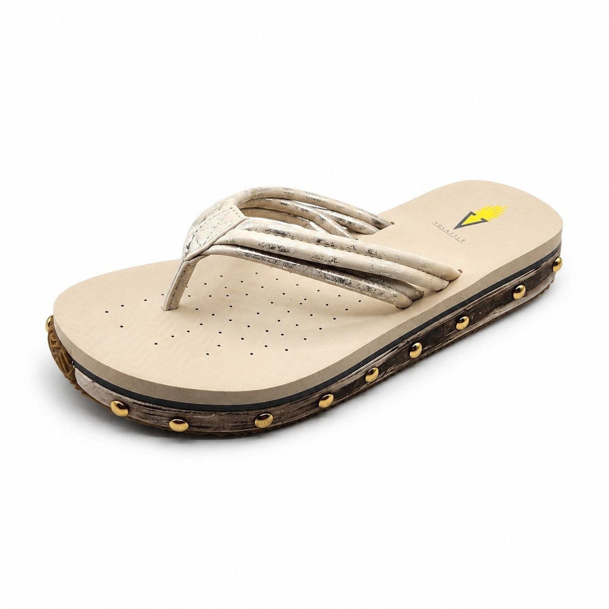 Rainbow “The Original” Brown Leather Flip Flop Sandals Men’s 10.5-11 Estimated Emily Lace-Up Sneaker - Peach – aetrex main image 4