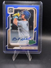 🔥2026 Panini Donruss Blake Mitchell FOTL Optic Blue Glitter AUTO 1/2🚨Bookend🔥