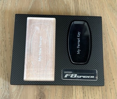 RARE Authentic Ferrari F8 Spider Owner Key Display Box - OEM - Key