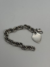 Tiffany & Co Return to Tiffany Heart Tag Bracelet 925 Sterling Silver, 7”