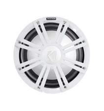KICKER 45KMF104 10" Free Air Marine Subwoofer SVC Sub KMF10+White Grille w/LED's