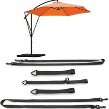 5 x Garden Patio Umbrella Fixing Strap Parasol Beach Wind Stabilizer Fix Straps