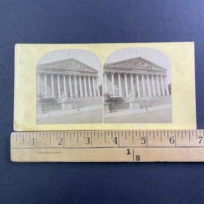 Palais Bourbon Paris France Stereoview Corps Législatif 1860s Flat Mount