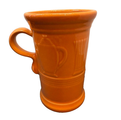 Fiesta Orange Cappuccino Mug 6''