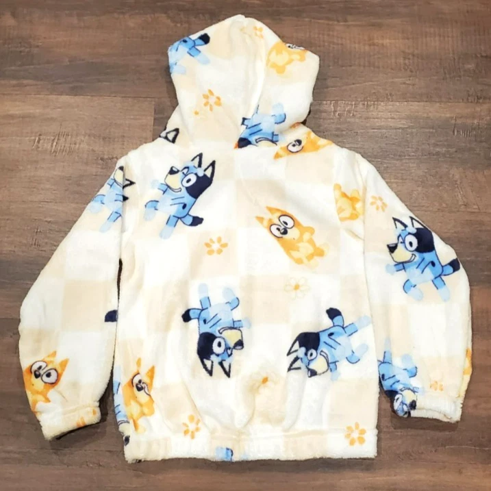 Chaqueta polar azul niñas talla 3T multicolor cremallera completa bingo con capucha nueva con etiquetas Foto 2 de 4