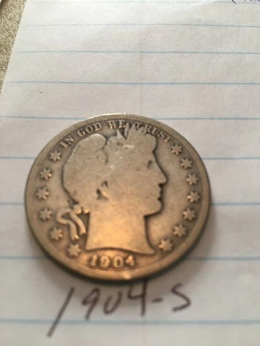 1904-S 50C Barber Half Dollar good