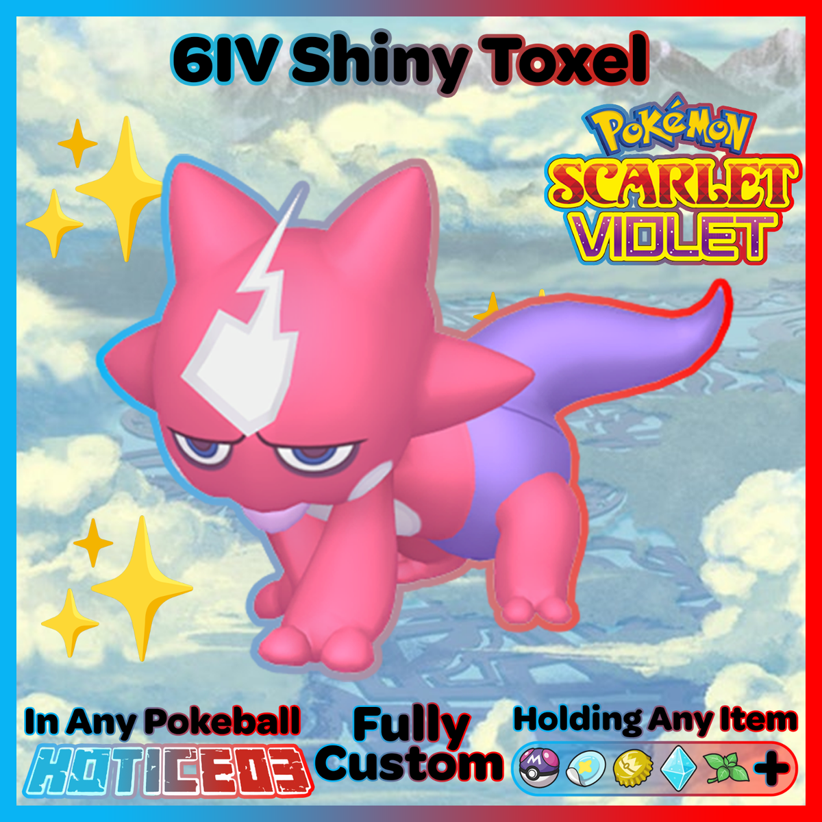 ✨ Shiny Toxel 6IV ✨ Pokemon Scarlet & Violet 🚀 Fast 🚀 | eBay