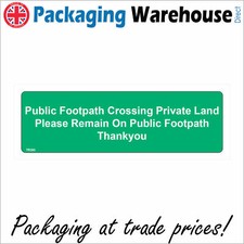 TR395 PUBLIC FOOTPATH CROSSING PRIVATE LAND SIGN PATH AGRICULTURAL  FARM SITE