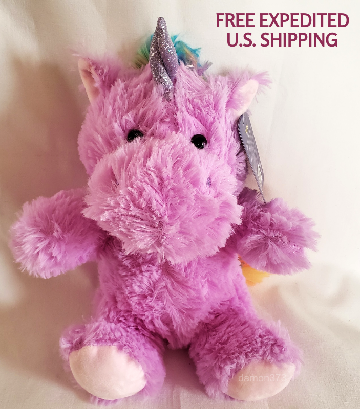 Penny The Purple Unicorn Shiny Fluffy Coat With Gift Tag EXPEDITED  SHIPPING